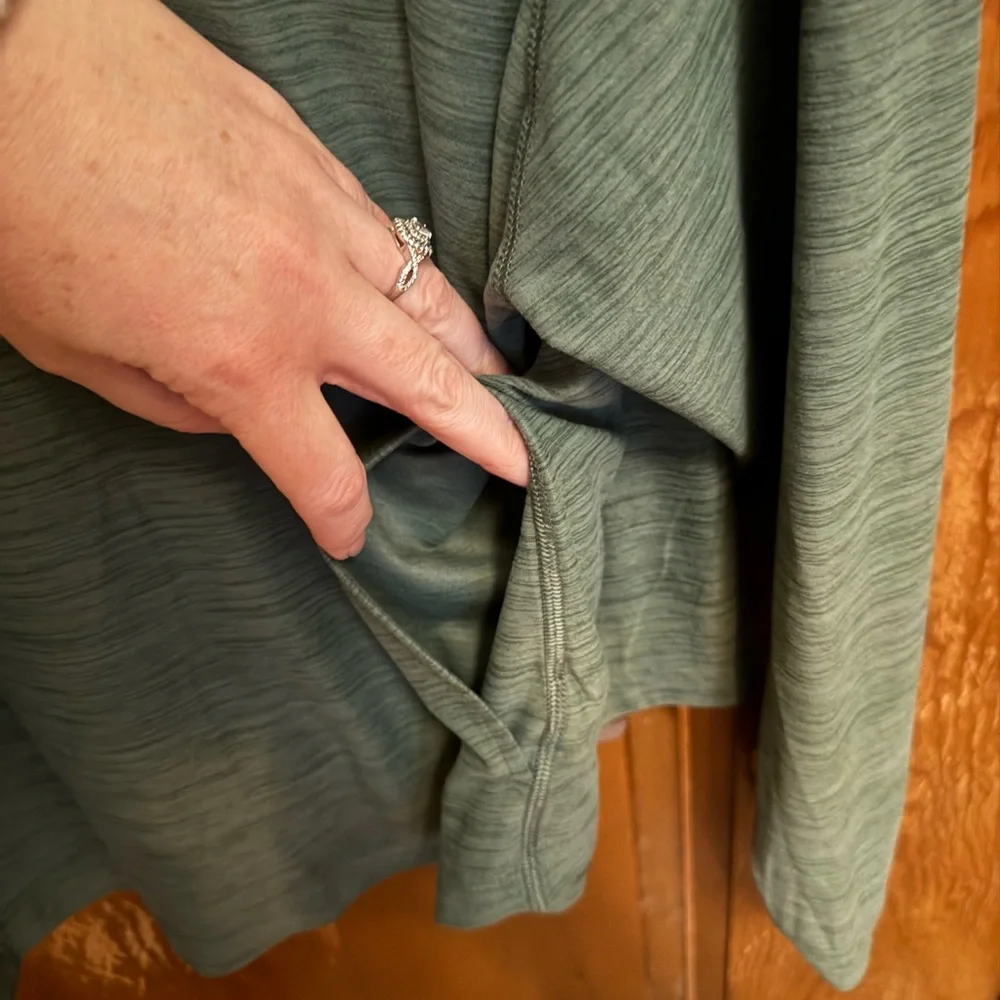 Never Not Hustling Crop Activewear Hoodie Size 3X Olive Green - Picture 4 of 6